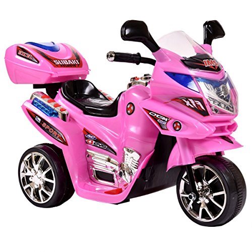 Overleve Børnepalads Ferie Azeno 6V Night Rider Motorcykel i pink - Hjemmeudstyr